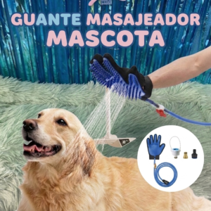 guante rociador masajeador de agua