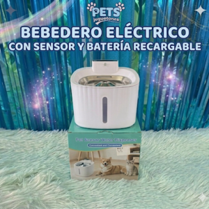 bebedero recargable y con sensor de movimiento