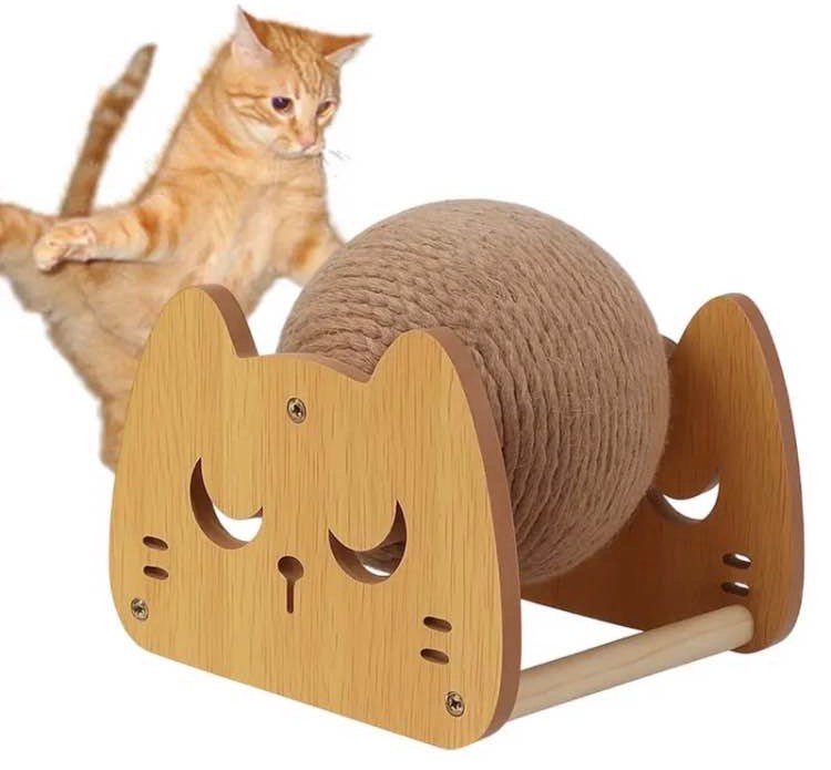rascador interactivo gatos ( madera y sisal ) rascador interactivo gatos ( madera y sisal )