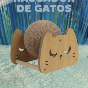 rascador interactivo gatos ( madera y sisal )